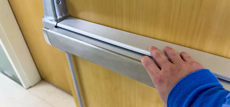 Installing a Push Bar on a Door Maplewood